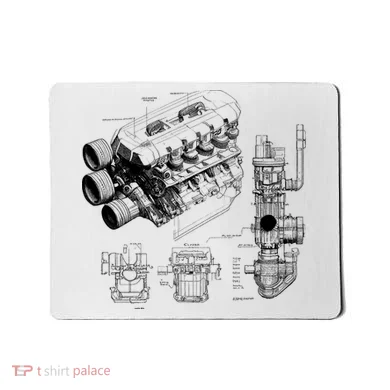 Engine Blueprint Mousepad