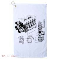 Engine Blueprint Golf Towel thumb 0