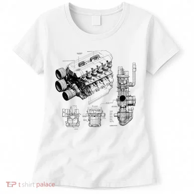 Engine Blueprint Women's T-Shirt