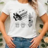 Engine Blueprint Women's T-Shirt thumb 2