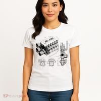 Engine Blueprint Women's T-Shirt thumb 4