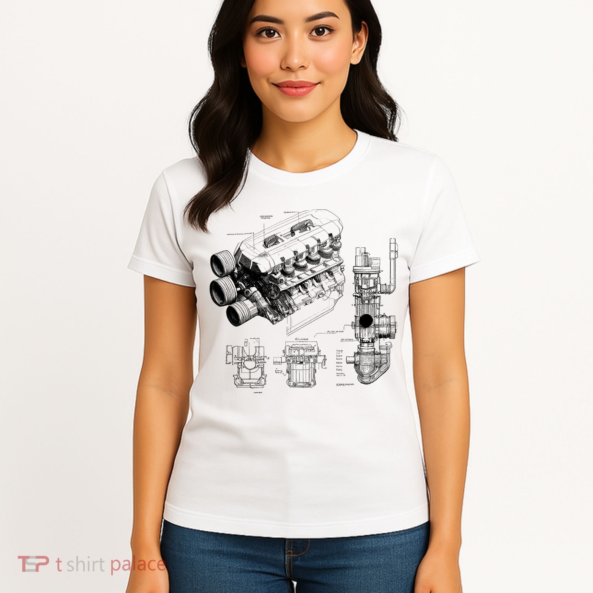 Engine Blueprint Women's T-Shirt