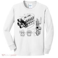 Engine Blueprint Kids Long Sleeve Shirt thumb 0