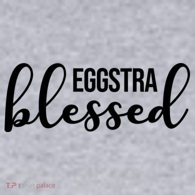 Eggstra Blessed Easter Holiday Women's Racerback Cropped Tank