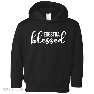 Eggstra Blessed Easter Holiday Toddler Hoodie