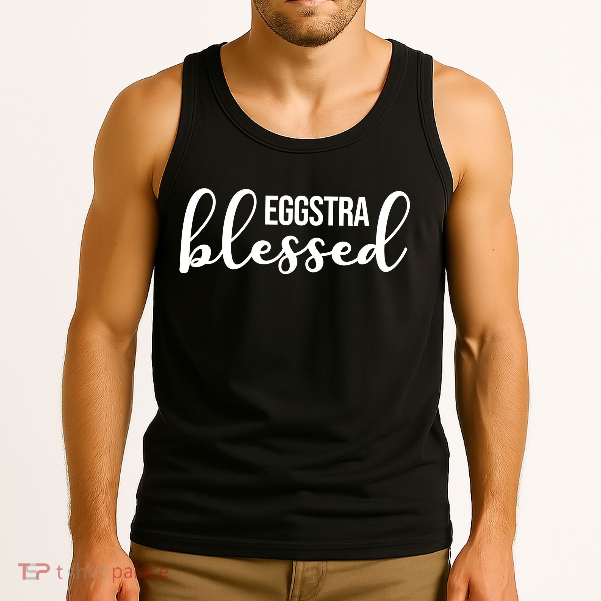 Eggstra Blessed Easter Holiday Tank Top