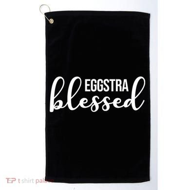 Eggstra Blessed Easter Holiday Golf Towel