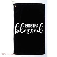 Eggstra Blessed Easter Holiday Golf Towel thumb 0