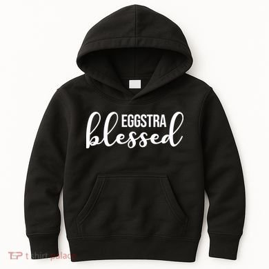 Eggstra Blessed Easter Holiday Kids Hoodie