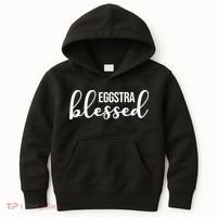 Eggstra Blessed Easter Holiday Kids Hoodie thumb 0
