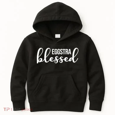 Eggstra Blessed Easter Holiday Kids Hoodie