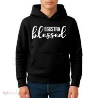 Eggstra Blessed Easter Holiday Kids Hoodie thumb 4