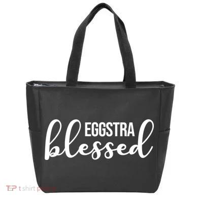 Eggstra Blessed Easter Holiday Tote Bag