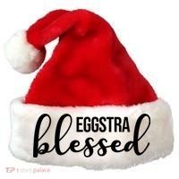 Eggstra Blessed Easter Holiday Santa Hat thumb 0
