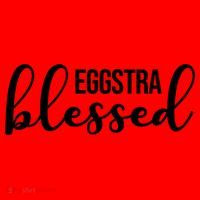 Eggstra Blessed Easter Holiday Santa Hat thumb 1