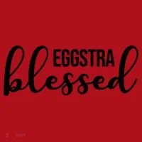 Eggstra Blessed Easter Holiday Christmas Stocking thumb 1