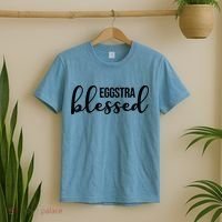 Eggstra Blessed Easter Holiday T-Shirt thumb 2