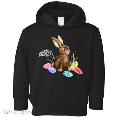 Easter Bunny Egg Spring Holiday Cute Toddler Hoodie