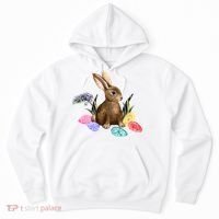 Easter Bunny Egg Spring Holiday Cute Hoodie thumb 0
