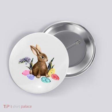 Easter Bunny Egg Spring Holiday Cute Button