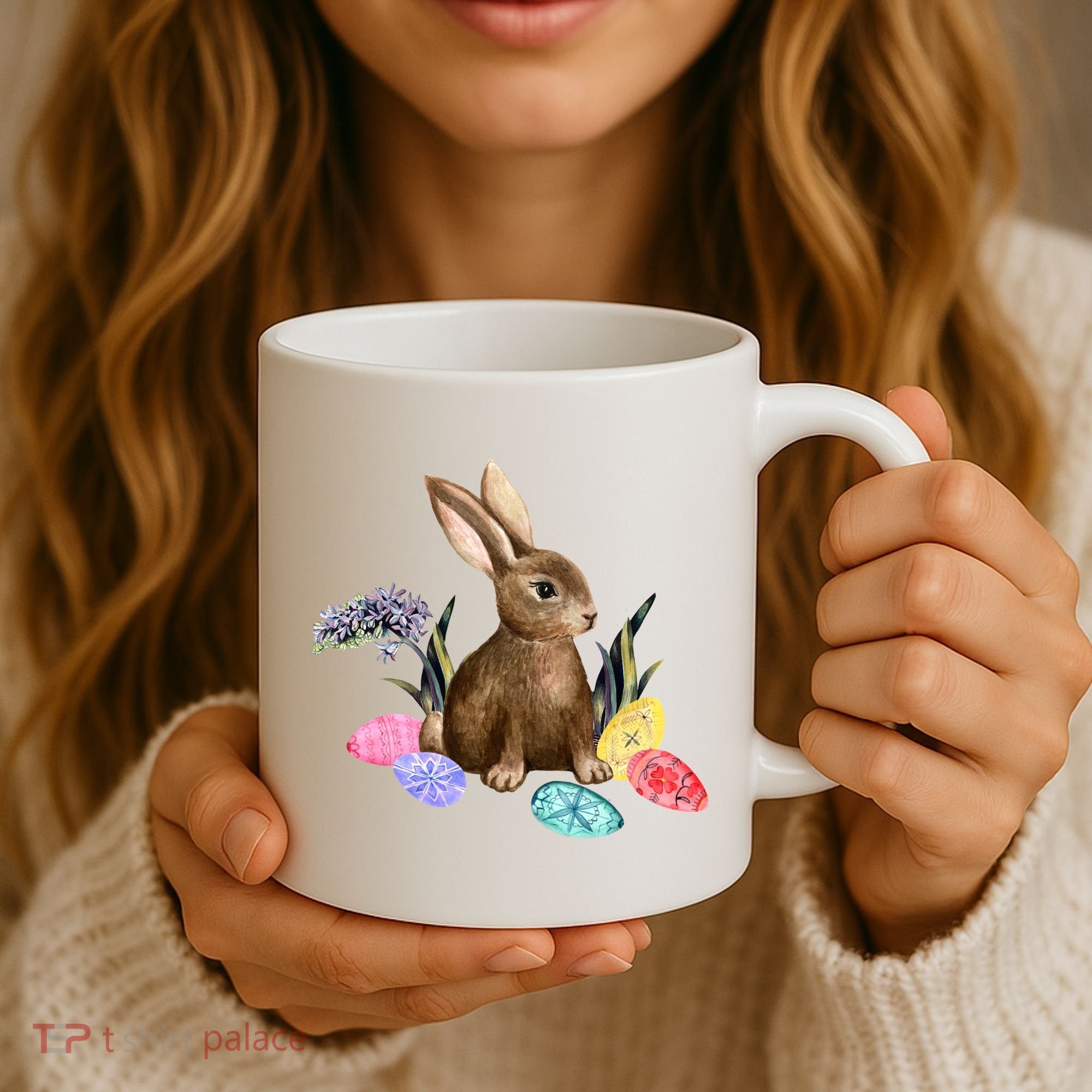Easter Bunny Egg Spring Holiday Cute Coffee Mug