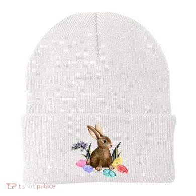 Easter Bunny Egg Spring Holiday Cute Beanie