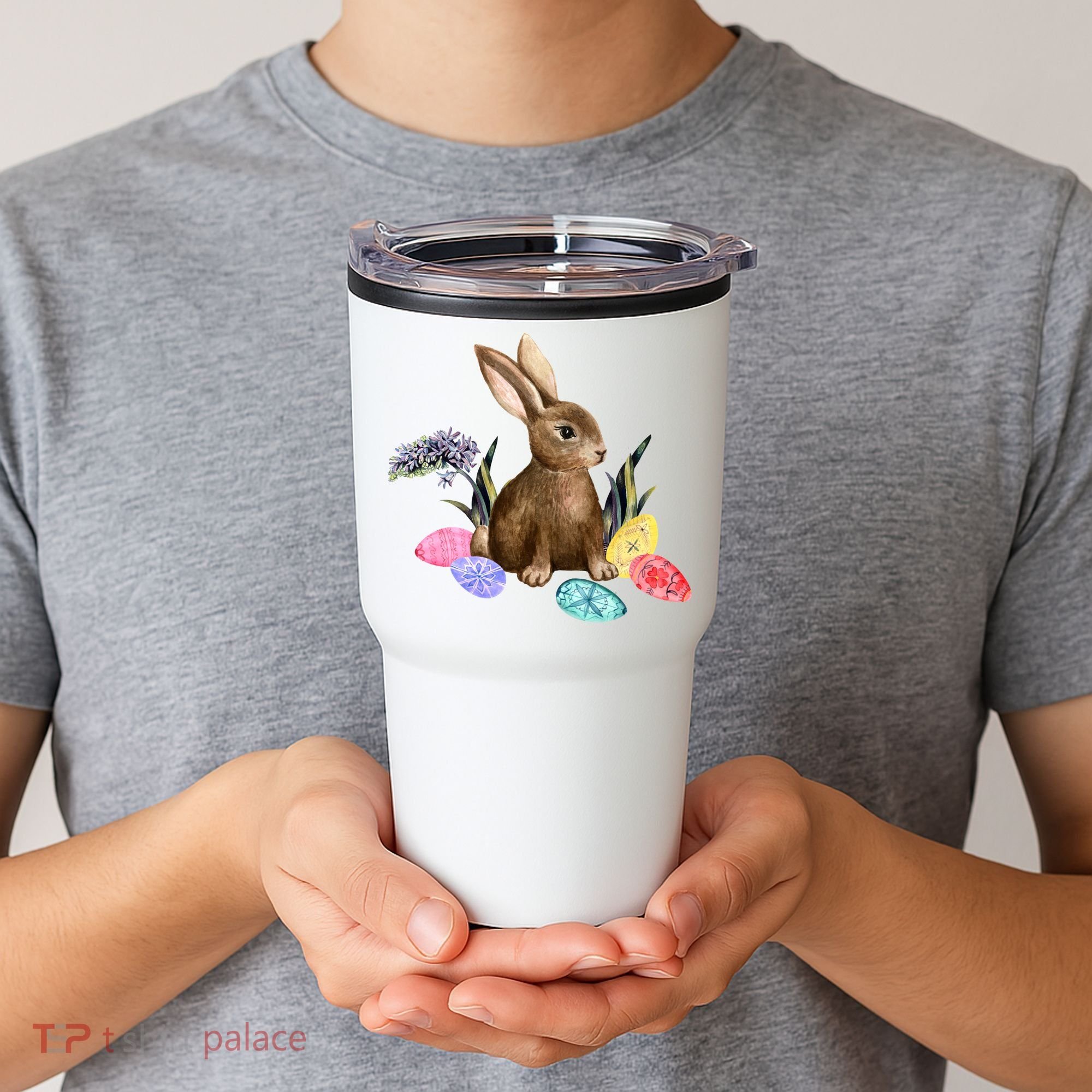 Easter Bunny Egg Spring Holiday Cute Tumbler