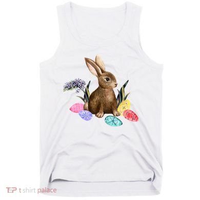 Easter Bunny Egg Spring Holiday Cute Tank Top