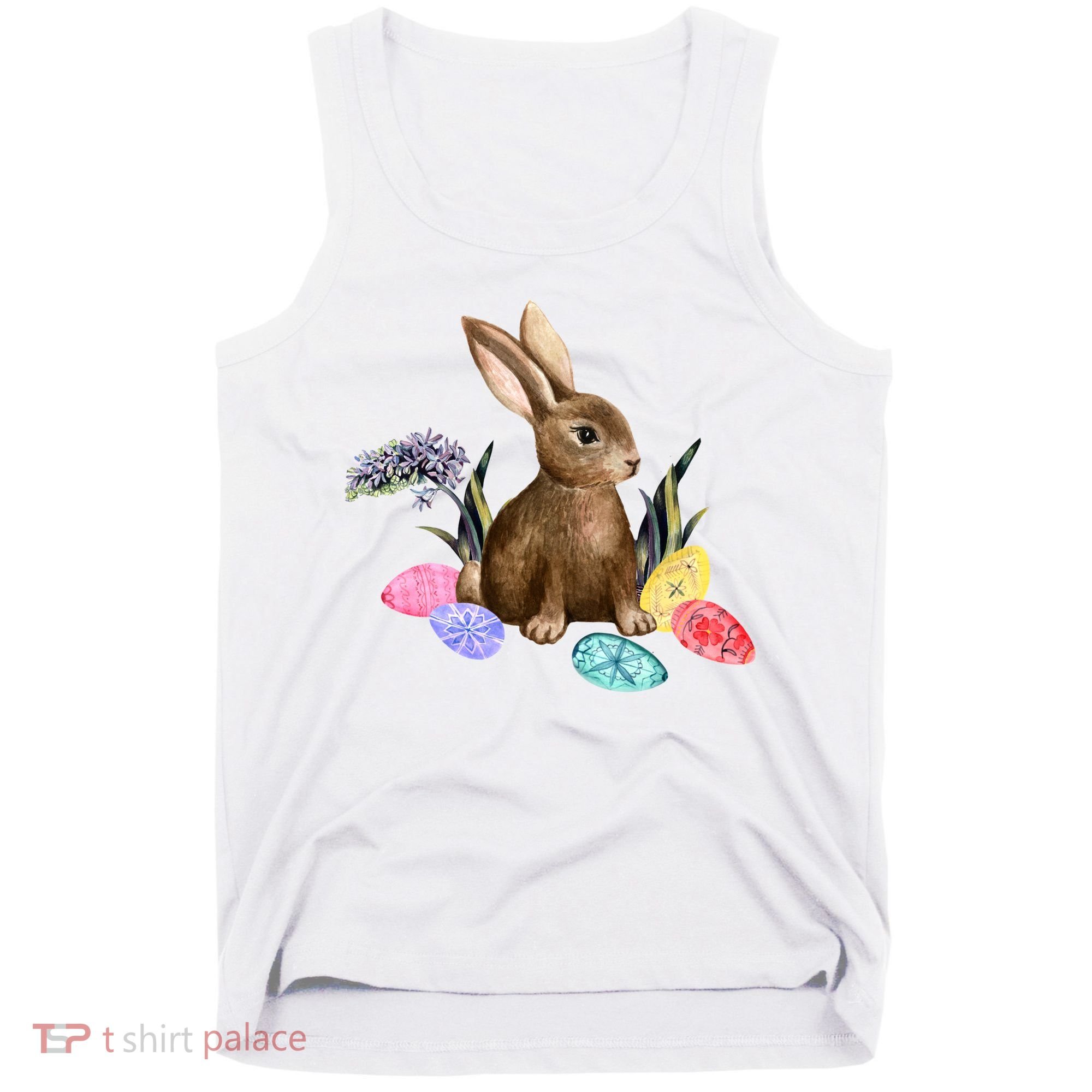 Easter Bunny Egg Spring Holiday Cute Tank Top