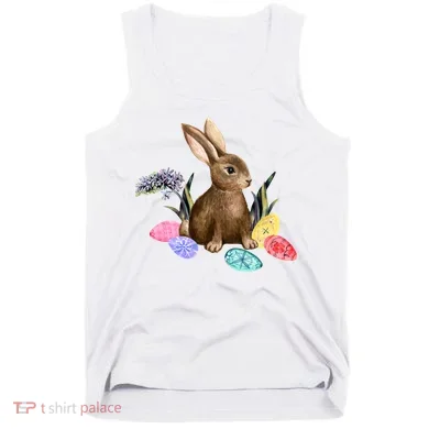 Easter Bunny Egg Spring Holiday Cute Tank Top