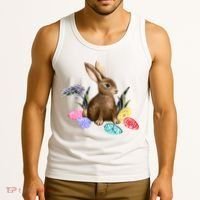 Easter Bunny Egg Spring Holiday Cute Tank Top thumb 3