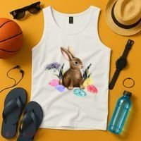 Easter Bunny Egg Spring Holiday Cute Tank Top thumb 4
