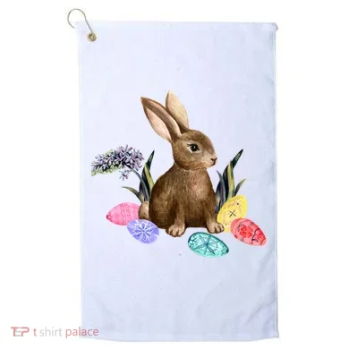 Easter Bunny Egg Spring Holiday Cute Golf Towel