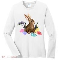 Easter Bunny Egg Spring Holiday Cute Women's Long Sleeve Shirt thumb 0