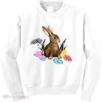 Easter Bunny Egg Spring Holiday Cute Kids Sweatshirt thumb 0