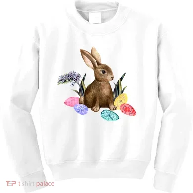 Easter Bunny Egg Spring Holiday Cute Kids Sweatshirt