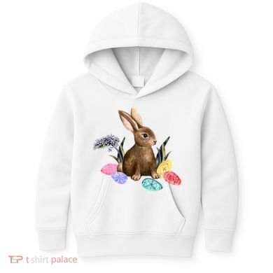 Easter Bunny Egg Spring Holiday Cute Kids Hoodie