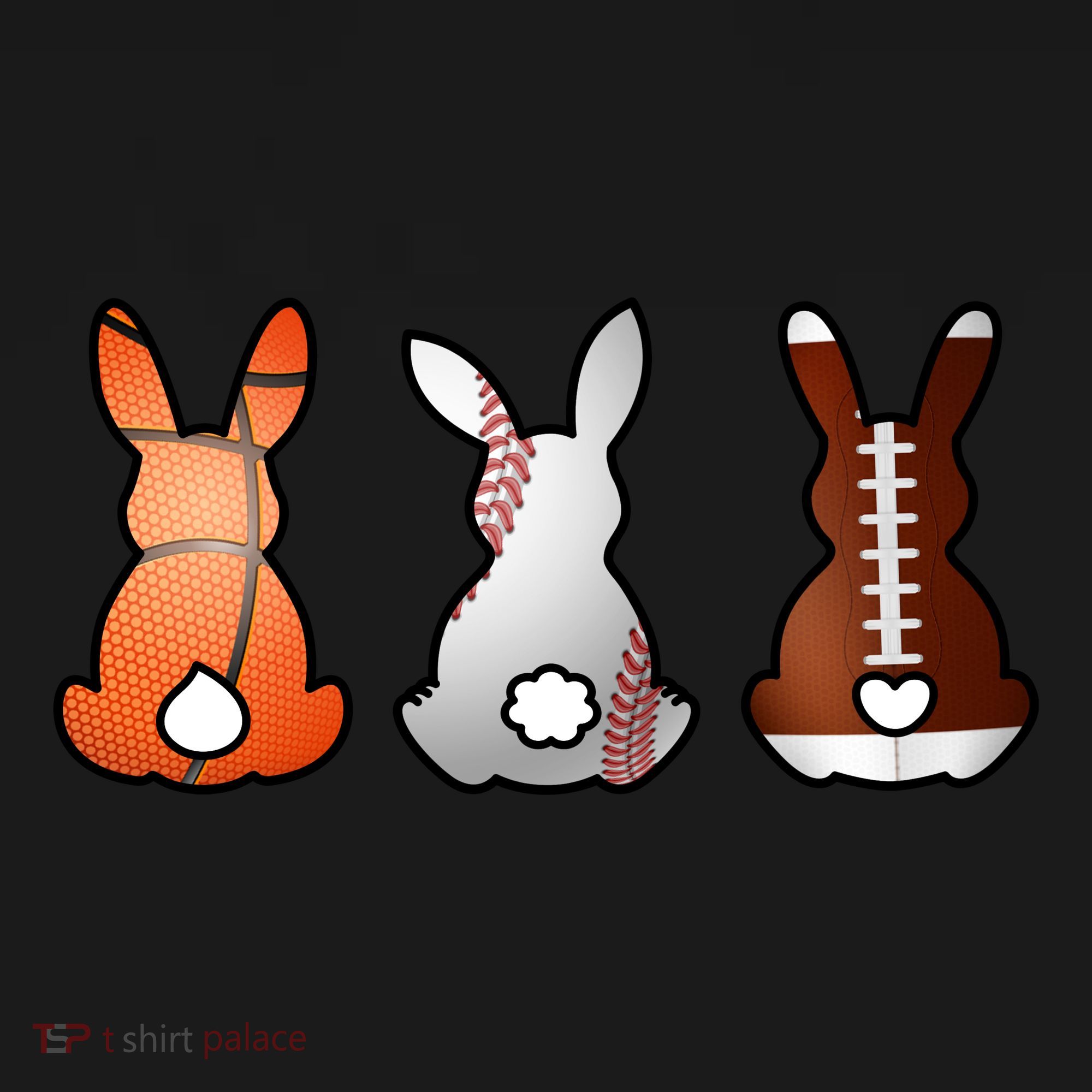 Easter Bunny Football Basketball Baseball Sports Fan Women's Tank Top