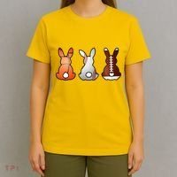 Easter Bunny Football Basketball Baseball Sports Fan T-Shirt thumb 4
