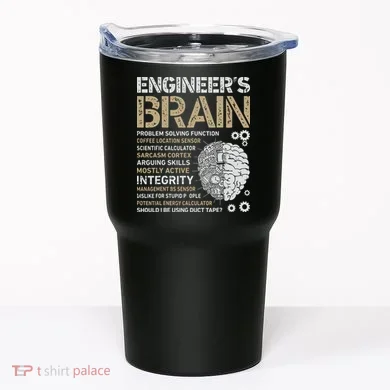 Engineers Brain Funny Process Engineer Men Engineering Gift Tumbler