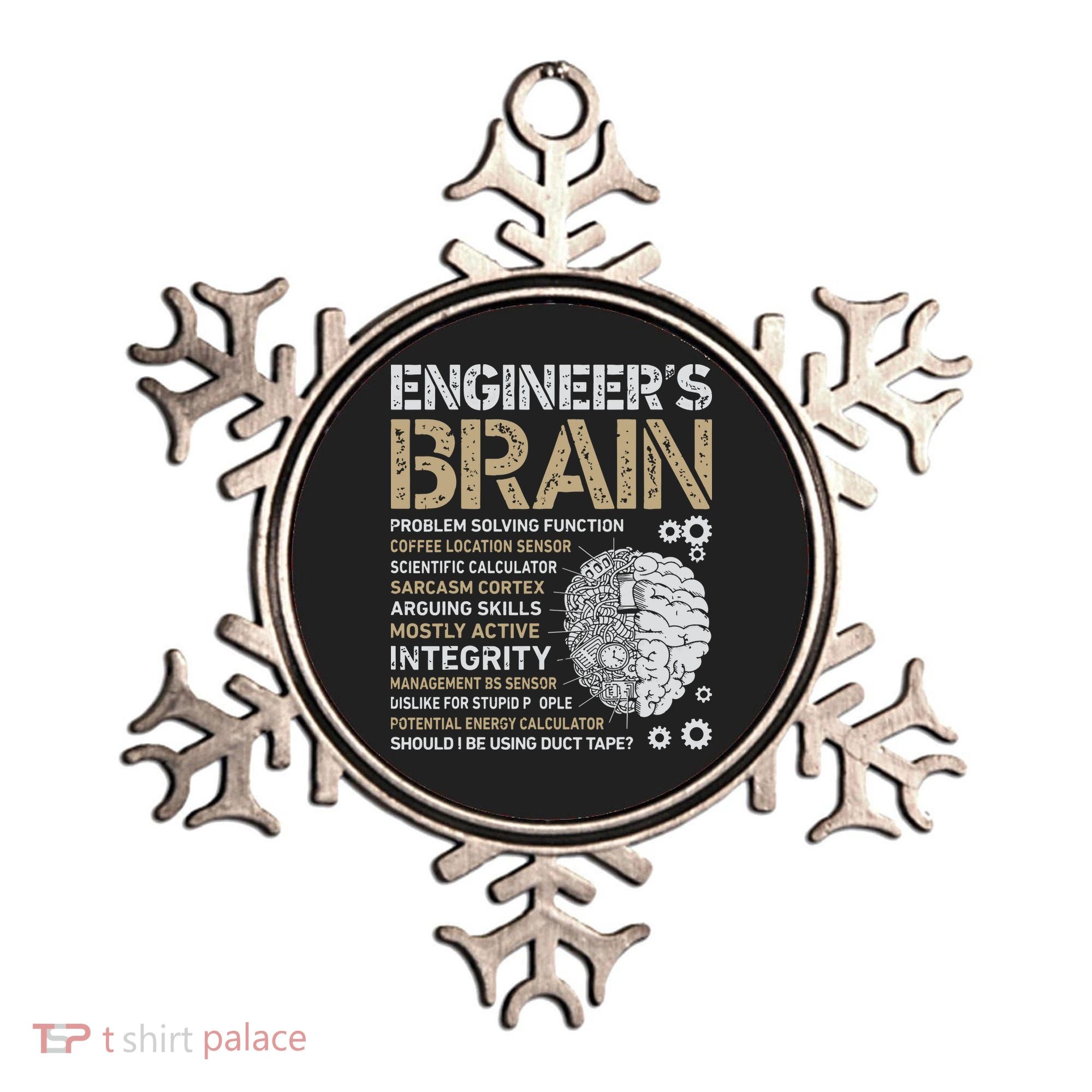 Engineers Brain Funny Process Engineer Men Engineering Gift Ornament