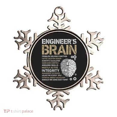 Engineers Brain Funny Process Engineer Men Engineering Gift Ornament