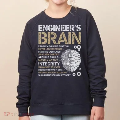 Engineers Brain Funny Process Engineer Men Engineering Gift Women's Sweatshirt