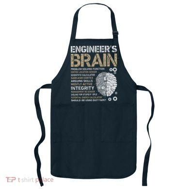 Engineers Brain Funny Process Engineer Men Engineering Gift Apron
