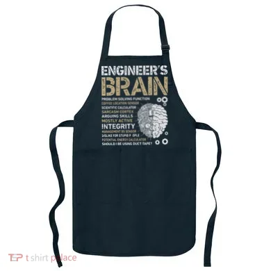 Engineers Brain Funny Process Engineer Men Engineering Gift Apron