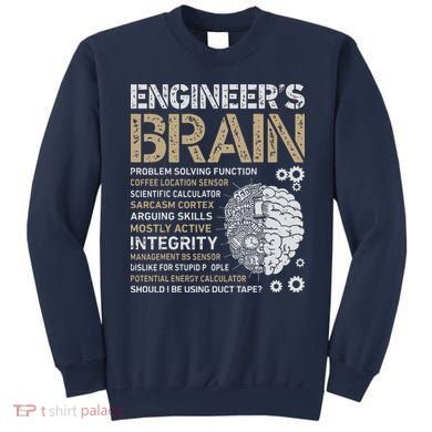Engineers Brain Funny Process Engineer Men Engineering Gift Sweatshirt