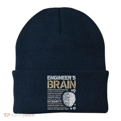 Engineers Brain Funny Process Engineer Men Engineering Gift Beanie