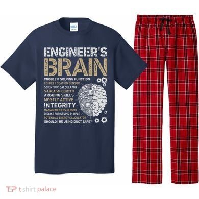 Engineers Brain Funny Process Engineer Men Engineering Gift Pajama Set