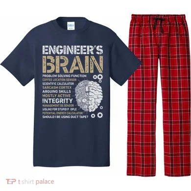 Engineers Brain Funny Process Engineer Men Engineering Gift Pajama Set