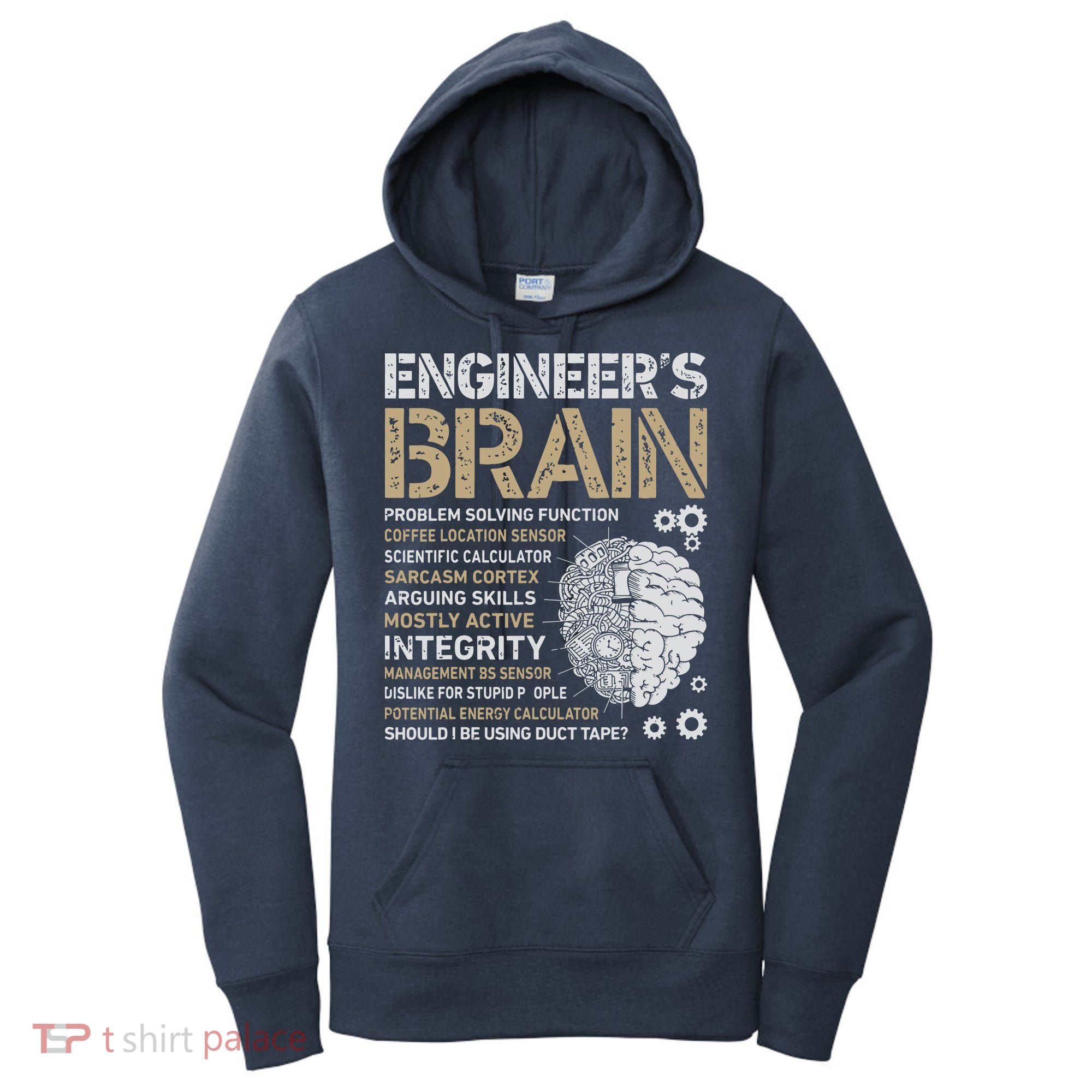 Engineers Brain Funny Process Engineer Men Engineering Gift Women's Hoodie